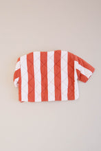 Load image into Gallery viewer, BOXY QUILTED JACKET, STRIPE