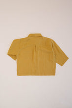 Load image into Gallery viewer, BOX BUTTON UP TOP, GOLDEN PALM