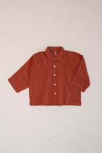 Load image into Gallery viewer, BOX BUTTON UP TOP, RAW SIENNA