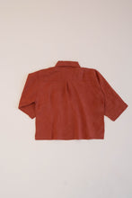 Load image into Gallery viewer, BOX BUTTON UP TOP, RAW SIENNA