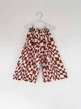 Load image into Gallery viewer, WIDE LEG PANTS, RUST CHECK