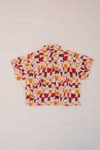 Load image into Gallery viewer, SHORT SLEEVE BOX BUTTON UP TOP, MULTI
