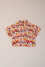 Load image into Gallery viewer, SHORT SLEEVE BOX BUTTON UP TOP, MULTI
