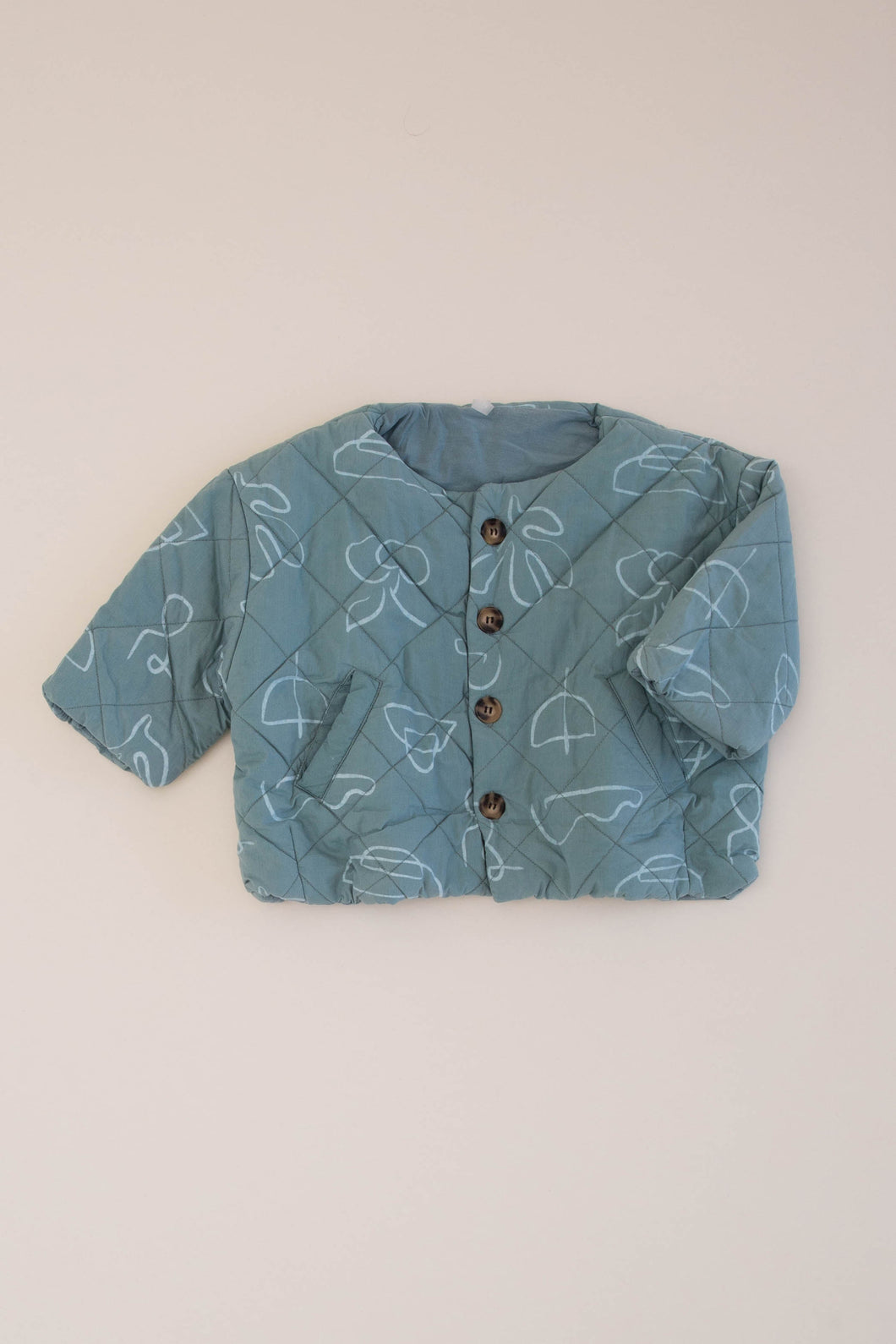 BOXY QUILTED JACKET, TRELLIS