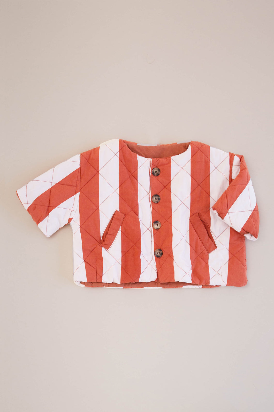 BOXY QUILTED JACKET, STRIPE