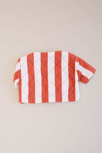 Load image into Gallery viewer, BOXY QUILTED JACKET, STRIPE
