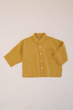 Load image into Gallery viewer, BOX BUTTON UP TOP, GOLDEN PALM
