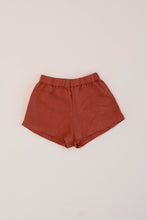 Load image into Gallery viewer, BOX LINEN SHORT, RAW SIENNA
