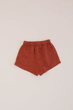 Load image into Gallery viewer, BOX LINEN SHORT, RAW SIENNA
