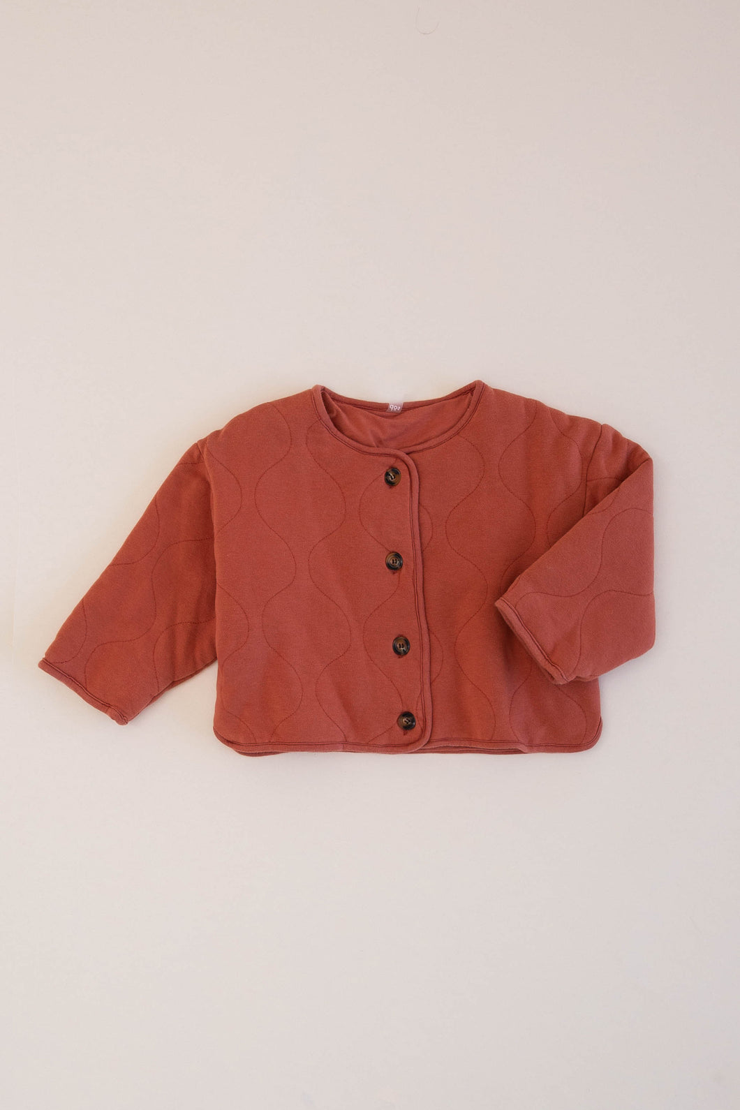 QUILTED LINER JACKET, RAW SIENNA