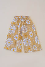 Load image into Gallery viewer, WIDE LEG PANTS, YELLOW FLORAL

