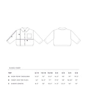 Load image into Gallery viewer, BOX BUTTON UP TOP, CRESS
