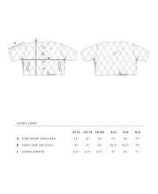 Load image into Gallery viewer, BOXY QUILTED JACKET, STRIPE
